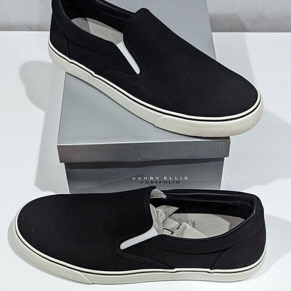 ‎BNWT!!!!Perry Ellis CANVAS DECK SLIP ON SNEAKER main image 4